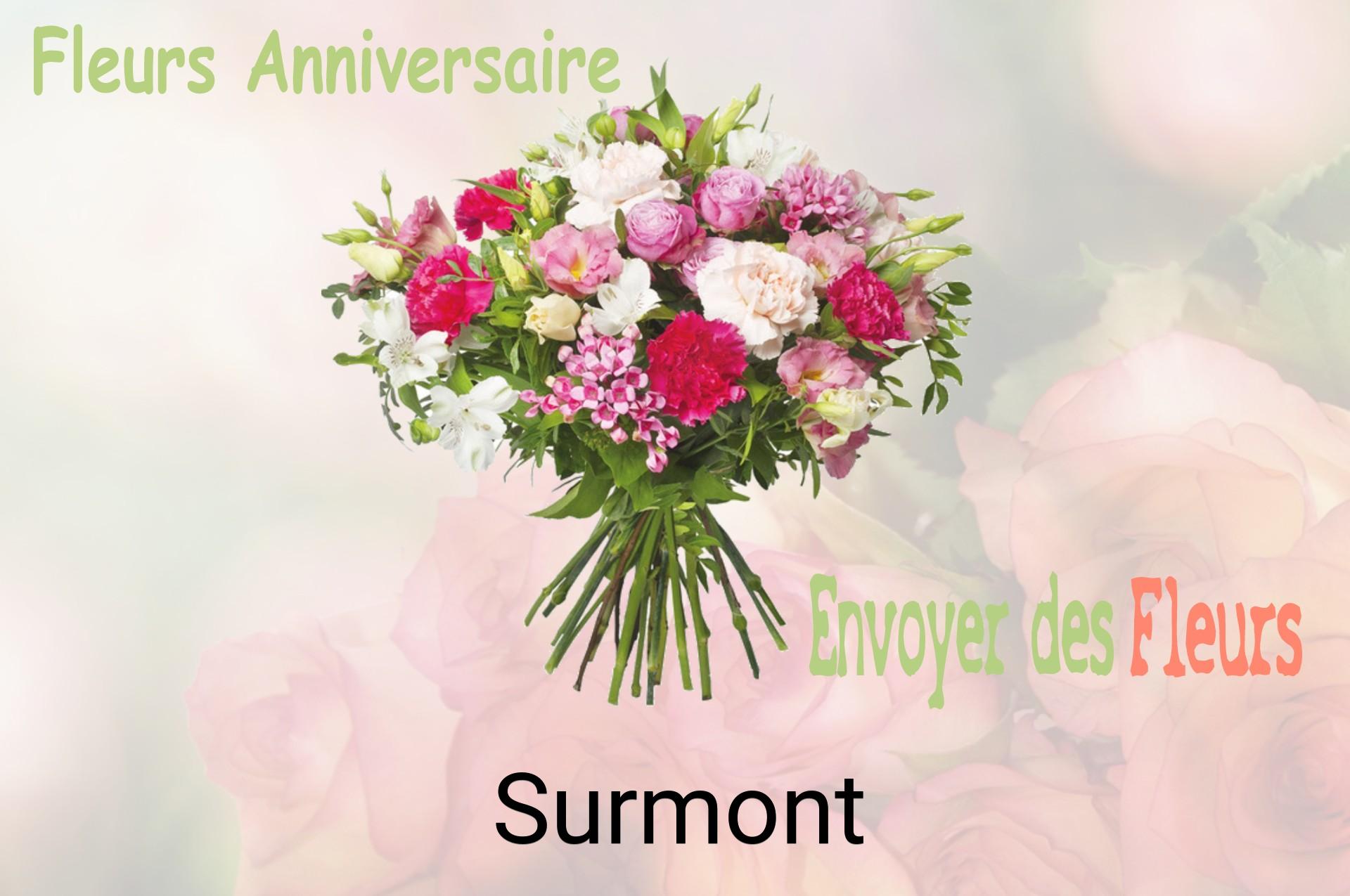 Bouquet de fleurs d’anniversaire livré à Surmont